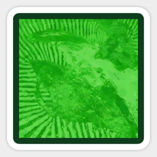 Vibrant Emerald Green Radiant Abstract Pulse Sticker
